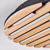 Vorlix ceiling light LED Wood like finish, black, 1-light source