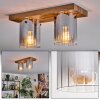 Donar ceiling light Wood like finish, 2-light sources
