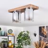 Donar ceiling light Wood like finish, 2-light sources