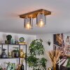 Donar ceiling light Wood like finish, 2-light sources