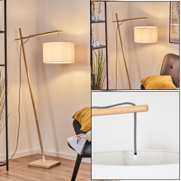 Bassagoda floor lamp Ecru, white, 1-light source