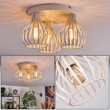 Orlin ceiling light sand-coloured, 3-light sources
