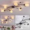 Mirelia ceiling light rust-coloured, 6-light sources