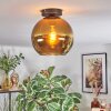 Koyoto ceiling light, globe light gold, 1-light source