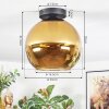 Koyoto ceiling light, globe light gold, 1-light source