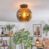 Koyoto ceiling light, globe light gold, 1-light source