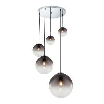 Globo VARUS Pendant Light matt nickel, 5-light sources