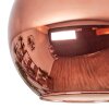 Koyoto ceiling light, globe light coppery, 1-light source