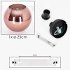 Koyoto ceiling light, globe light coppery, 1-light source