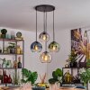 Koyoto hanging light, globe light, pendant light Amber, blue, green, clear, Smoke-coloured, 4-light sources
