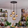 Koyoto hanging light, globe light, pendant light Amber, 4-light sources
