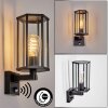 Monfanim outdoor wall light, wall light black, 1-light source, Motion sensor