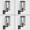 Monfanim outdoor wall light, wall light black, 1-light source, Motion sensor