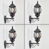 Lentua outdoor wall light, wall light black, silver, 1-light source