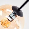 Koyoto ceiling light, globe light 77.5 cm Amber, clear, Smoke-coloured, 6-light sources