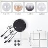 Koyoto hanging light, globe light, pendant light Amber, clear, Smoke-coloured, 4-light sources