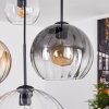 Koyoto hanging light, globe light, pendant light Amber, clear, Smoke-coloured, 4-light sources