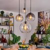 Koyoto hanging light, globe light, pendant light Amber, clear, Smoke-coloured, 4-light sources