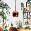 Koyoto hanging light, globe light, pendant light coppery, 1-light source
