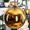 Koyoto hanging light, globe light, pendant light gold, 1-light source