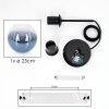 Koyoto hanging light, globe light, pendant light blue, clear, 1-light source