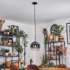 Koyoto hanging light, globe light, pendant light blue, clear, 1-light source