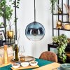 Koyoto hanging light, globe light, pendant light blue, clear, 1-light source