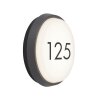 AEG Letan Round outdoor wall light LED anthracite, white, 1-light source