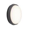 AEG Letan Round outdoor wall light LED anthracite, white, 1-light source