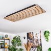 Vorlix ceiling light LED Wood like finish, black, 1-light source