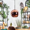 Koyoto hanging light, globe light, pendant light coppery, 1-light source