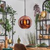 Koyoto hanging light, globe light, pendant light coppery, 1-light source