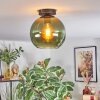 Koyoto ceiling light, globe light green, 1-light source