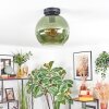 Koyoto ceiling light, globe light green, 1-light source