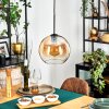 Koyoto hanging light, globe light, pendant light 25 cm Amber, clear, 1-light source