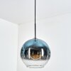 Koyoto hanging light, globe light, pendant light 30 cm blue, clear, 1-light source