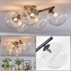 Chehalis ceiling light, globe light clear, 5-light sources