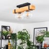 Sernadelo ceiling light, globe light Ecru, black, 2-light sources