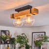 Sernadelo ceiling light, globe light Ecru, black, 2-light sources