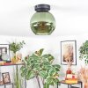 Koyoto ceiling light, globe light green, 1-light source