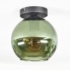 Koyoto ceiling light, globe light green, 1-light source