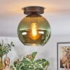 Koyoto ceiling light, globe light green, 1-light source