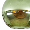 Koyoto ceiling light, globe light green, 1-light source
