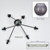 Koyoto ceiling light, globe light 77.5 cm Smoke-coloured, 6-light sources