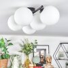 Chehalis ceiling light, globe light white, 5-light sources