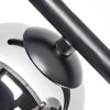 Chehalis ceiling light, globe light chrome, Smoke-coloured, 5-light sources