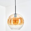 Koyoto hanging light, globe light, pendant light 30 cm Amber, clear, 1-light source