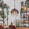 Koyoto hanging light, globe light, pendant light 30 cm clear, Smoke-coloured, 1-light source