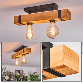 Sernadelo ceiling light Ecru, black, 2-light sources