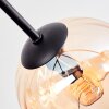 Koyoto ceiling light, globe light 77.5 cm Amber, 6-light sources